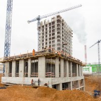 Процесс строительства ЖК «Метрополия», Апрель 2019