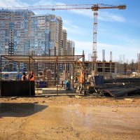 Процесс строительства ЖК «Одинбург», Март 2019