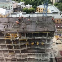 Процесс строительства ЖК «Ленинский 38», Июнь 2017