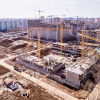 Процесс строительства ЖК «Летний Сад», Апрель 2017