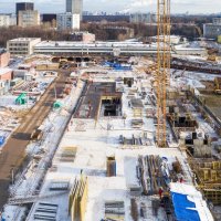 Процесс строительства ЖК «Серебряный Фонтан», Январь 2018