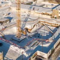 Процесс строительства ЖК «Кронштадтский 9», Февраль 2021