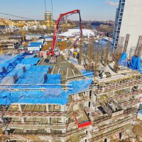 Процесс строительства ЖК «Маяк», Апрель 2017