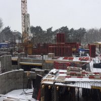 Процесс строительства ЖК «Дом Серебряный Бор», Февраль 2017