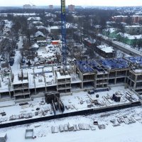 Процесс строительства ЖК «Центральный» (Щёлково), Январь 2018