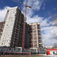 Процесс строительства ЖК «Родной город. Каховская», Март 2017