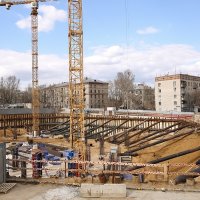 Процесс строительства ЖК «Грани» , Апрель 2018