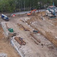 Процесс строительства ЖК «Счастье на Волгоградке» (ранее «Есенин-дом. Лидер на Волгоградском»), Май 2017